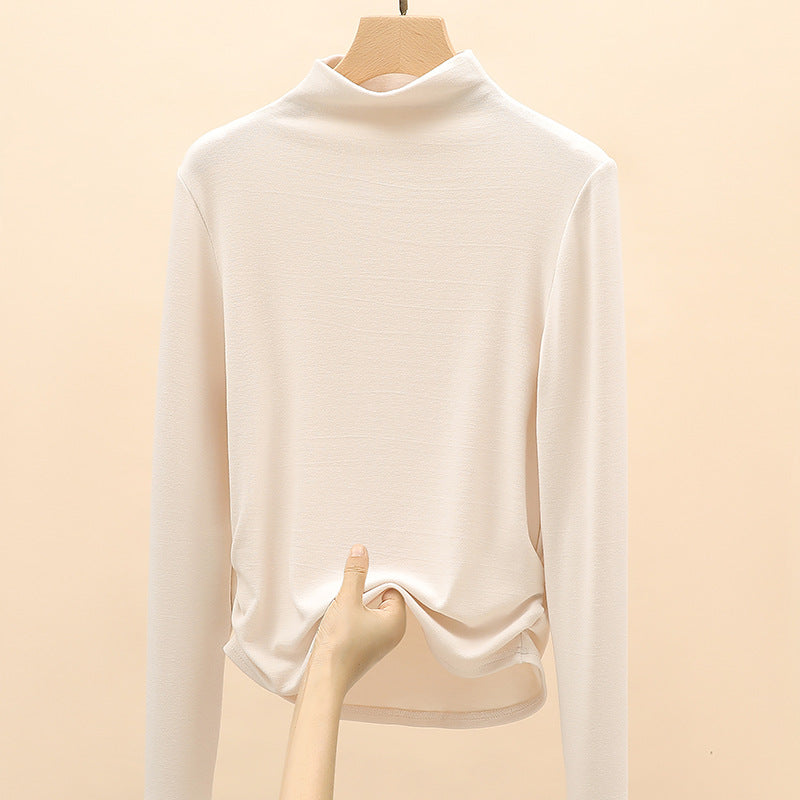 Damen Elegantes Langarmshirt mit hochgeschlossenem Kragen Shop Nory 1787620449