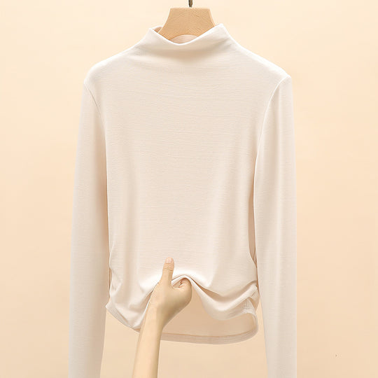Damen Elegantes Langarmshirt mit hochgeschlossenem Kragen Shop Nory 1787620449