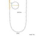 Damen elegante Halskette mit hochwertigen Perlen und feinem Kettendesign Shop Nory