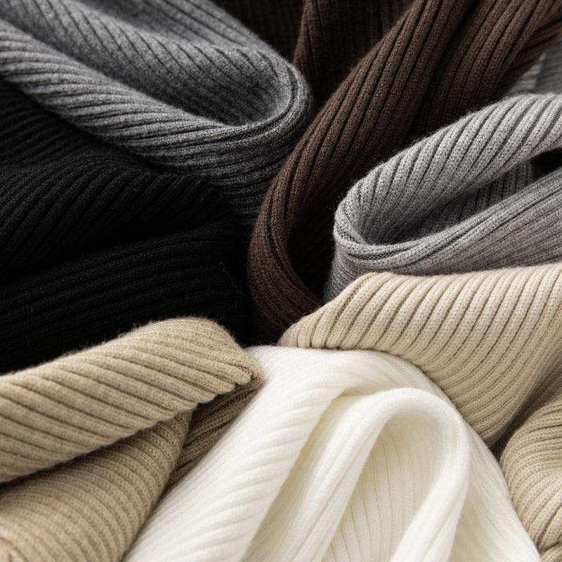 Damen Weite Rippstrick-Hose mit Tunnelzug und fließender Palazzo-Silhouette Shop Nory