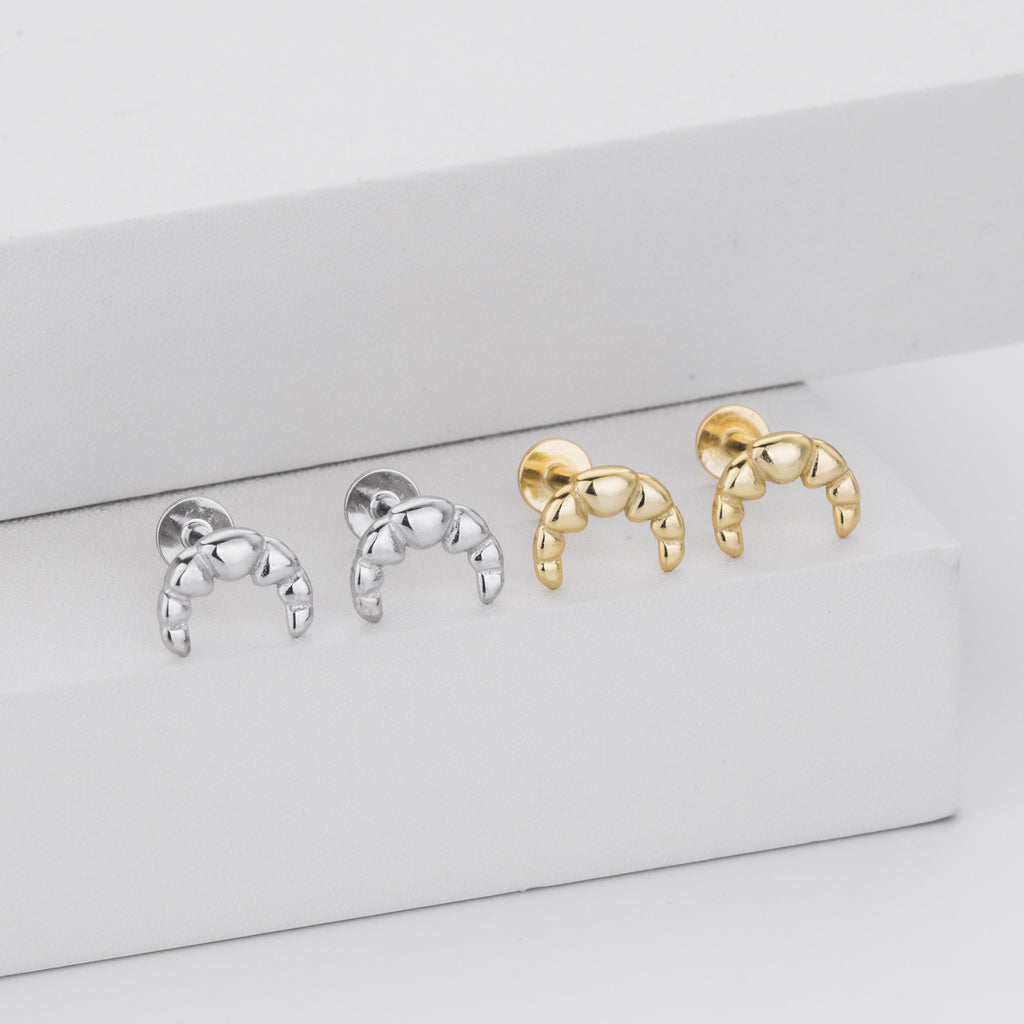Damen Ohrstecker mit kreativem Krabben-Design aus 925 Sterling Silber Shop Nory