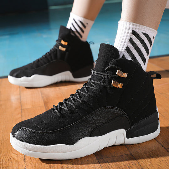 Herren High-Top Basketball-Sneaker mit gepolstertem Knöchelkragen und rutschfester Gummisohle Shopy Nory