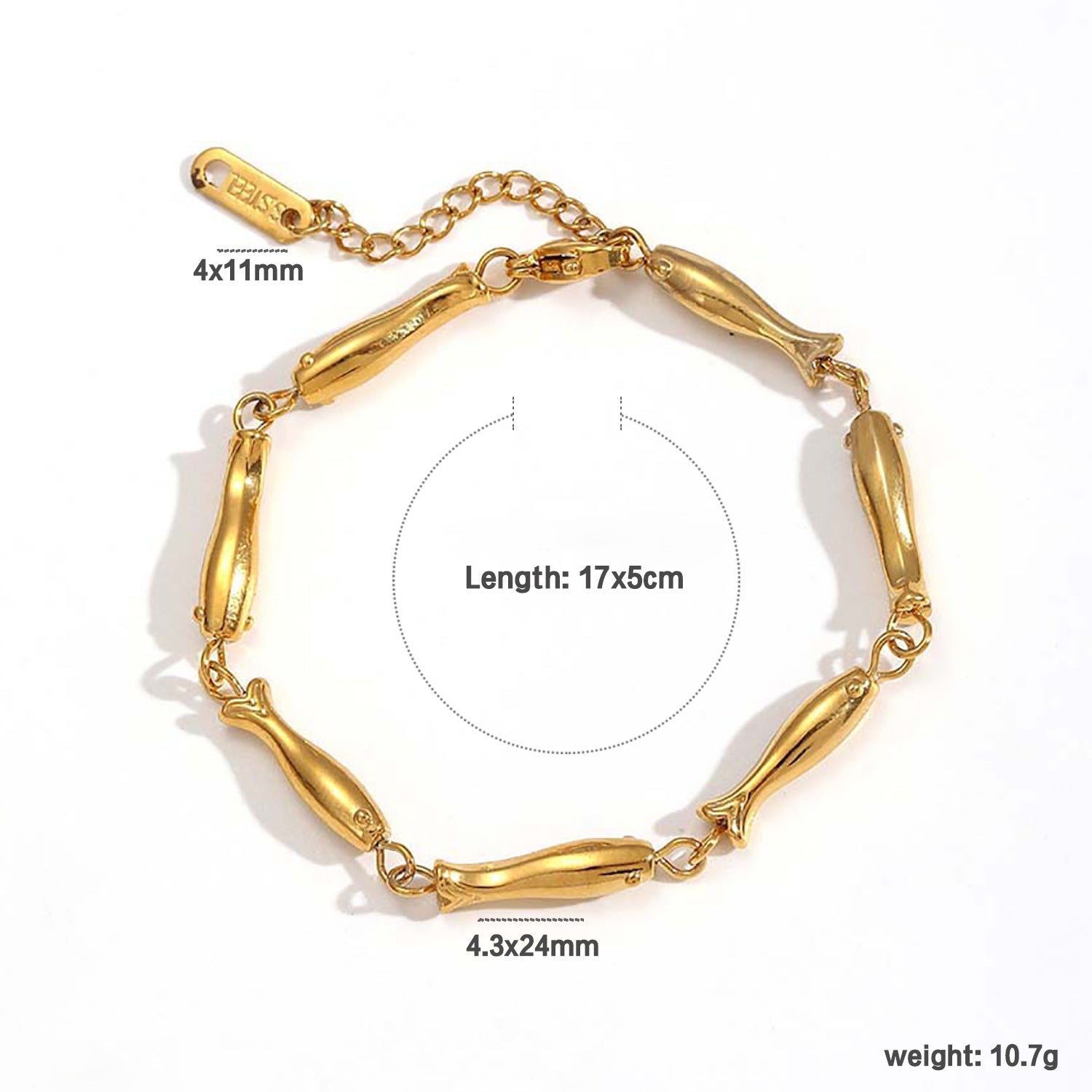 Damen Armband mit stilvollem Herzdesign und verstellbarem Kettenschluss Shop Nory