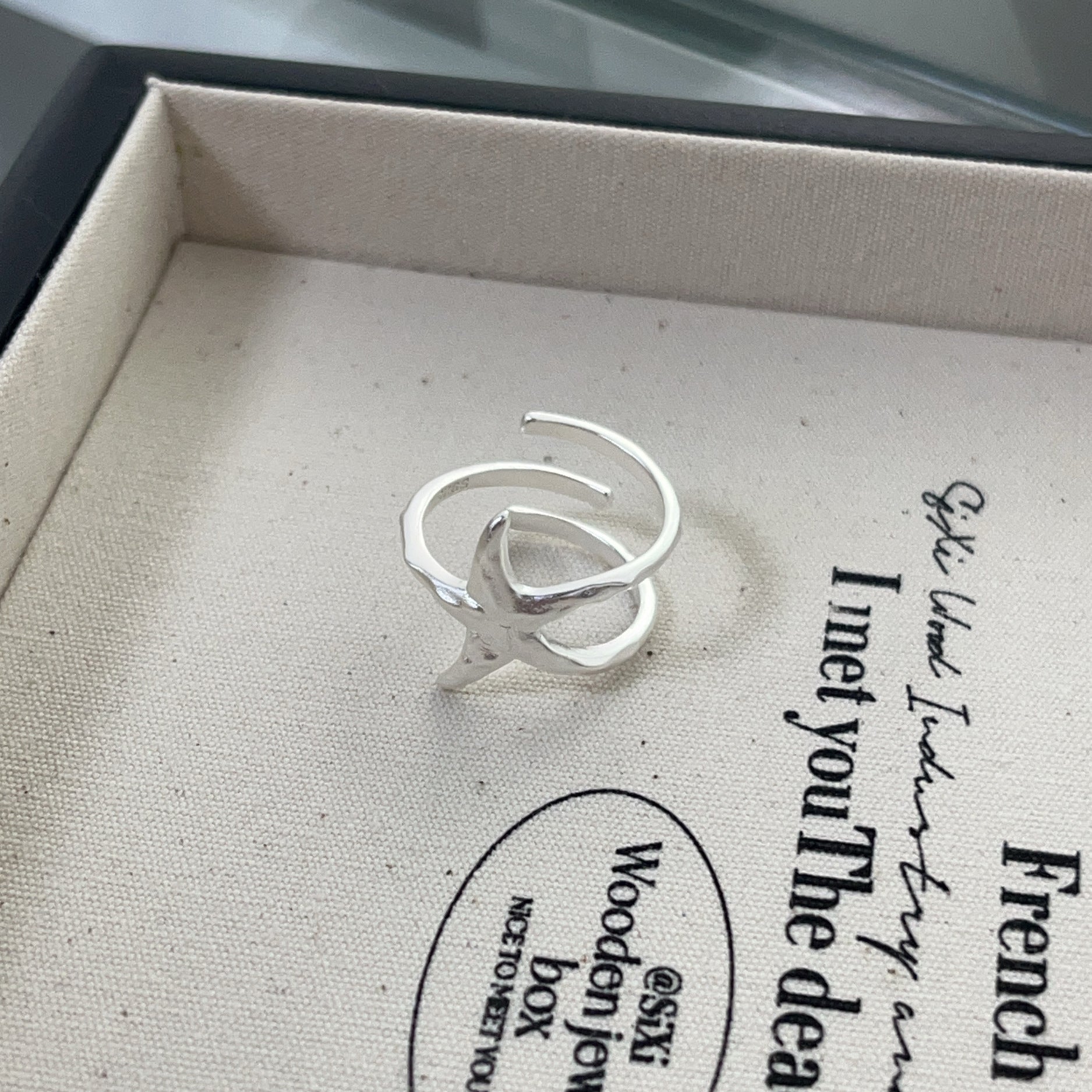 925 Sterling Silber Stern Offene Ringe 925 Sterling Silber Ringe | Shop Nory