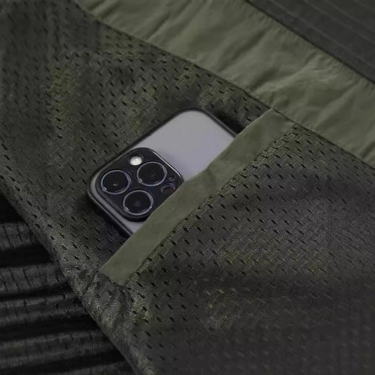 Herren Leichte Utility-Weste mit Stehkragen, Frontklappentaschen und Brustreißverschluss Shop Nory
