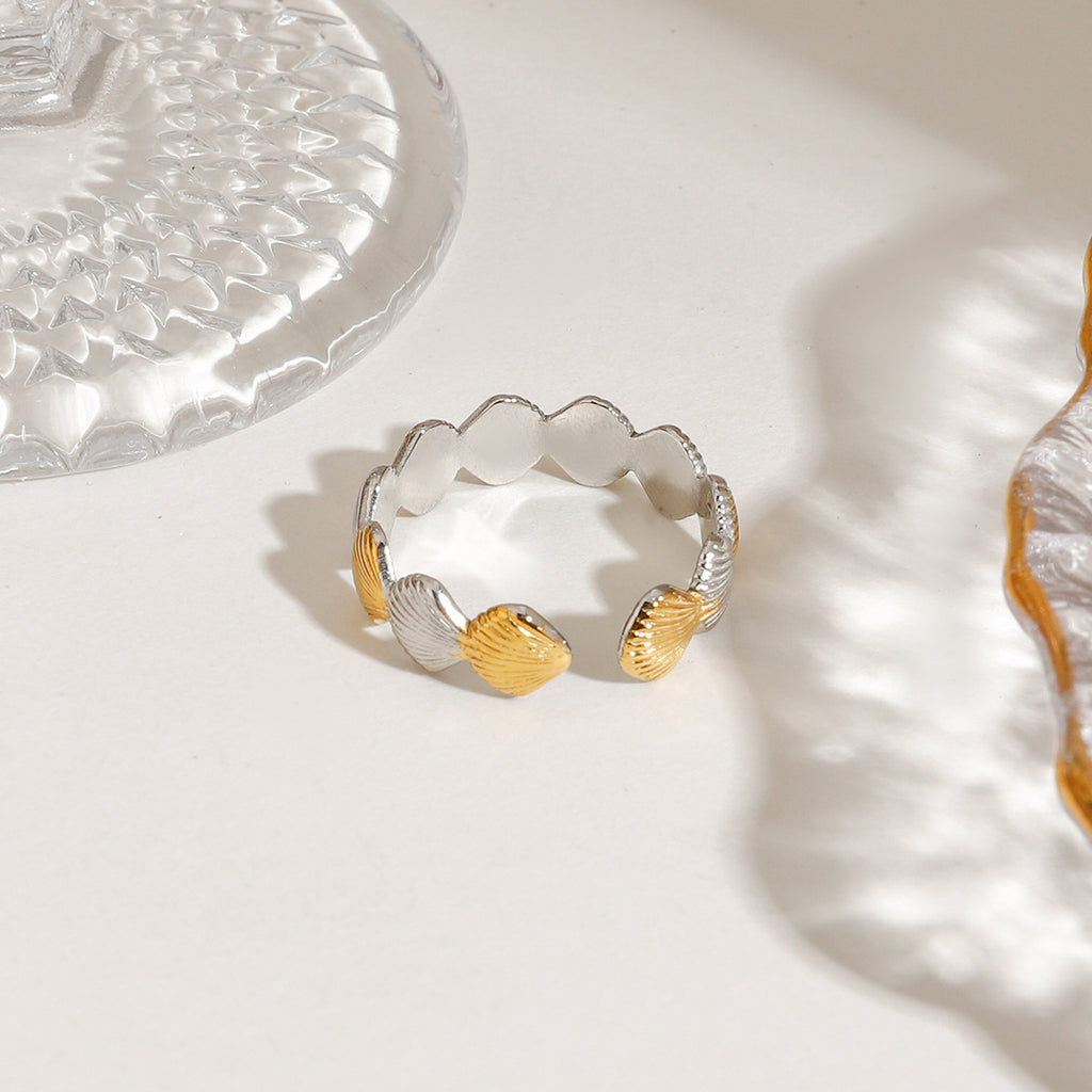 Damen Offenes Armband mit muschelförmigem Design und hypoallergenen Eigenschaften Shop Nory