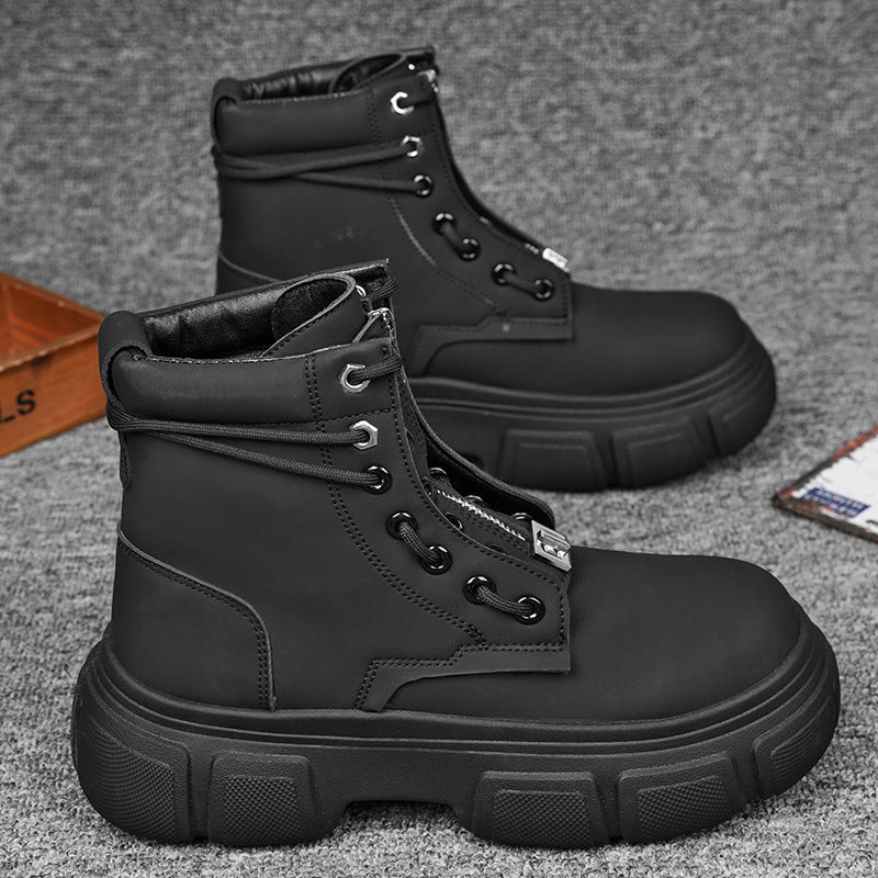 Damen robuste Combat Boots mit rutschfester Sohle und innovativem Schnürsystem