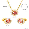 Damen Schmuckset mit funkelnden Zirkonia und eleganter, goldplattierter Verarbeitung Shop Nory