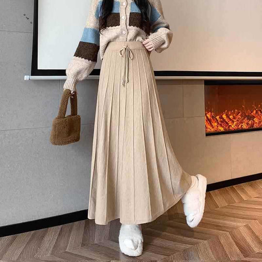 Damen Eleganter und fließender Maxirock Shop Nory