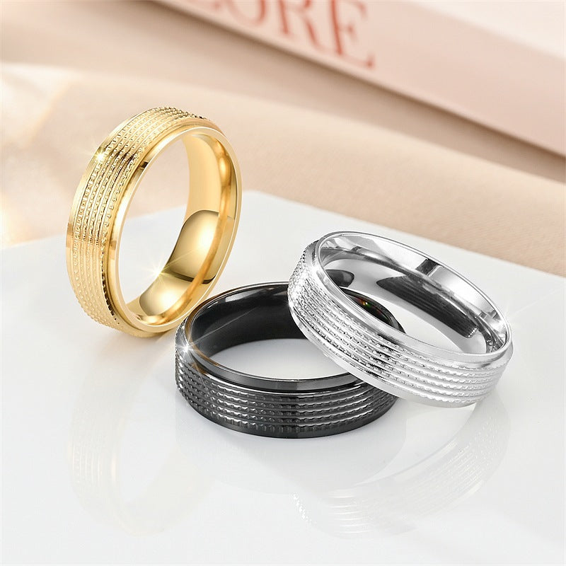 Herren Ring mit elegantem, strukturiertem Oberflächendesign Shop Nory