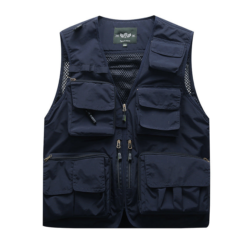 Herren Multifunktionale Utility-Weste mit zahlreichen Taschen und Mesh-Rücken Shop Nory