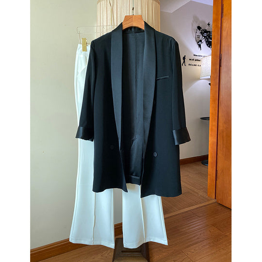 Damen Eleganter Smoking-Blazer Shop Nory