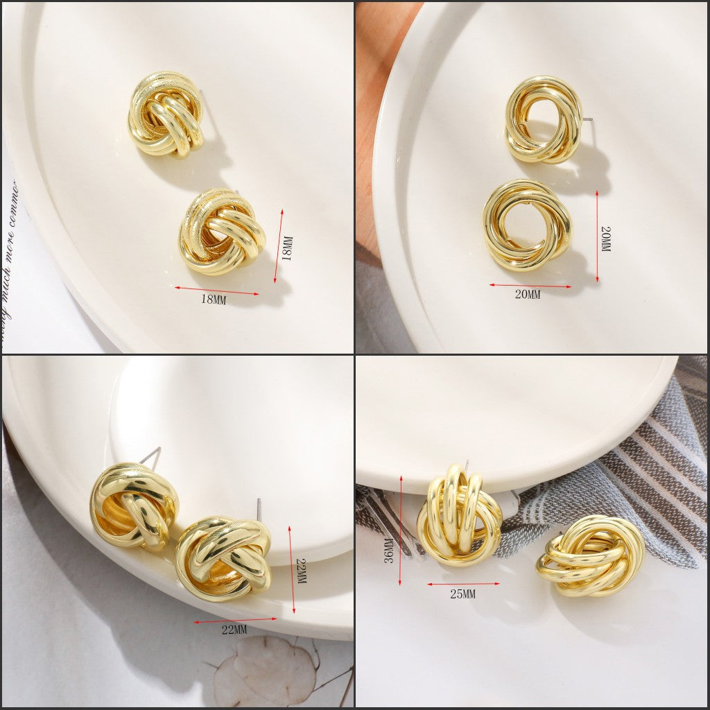 Damen Ohrstecker mit elegantem Knoten-Design Shop Nory