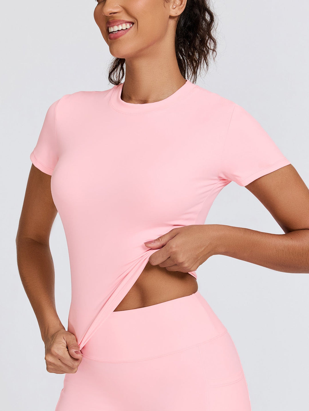 Damen Sportliches Funktionsshirt mit nahtloser Passform