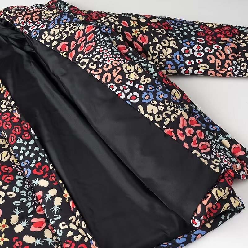 Damen Leichte wattierte Kurzjacke mit Stehkragen, verdeckter Knopfleiste und 3/4-Ärmeln Shop Nory
