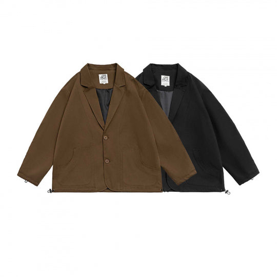 Unisex Oversize-Blazerjacke im Utility-Look mit Tunnelzug und aufgesetzten Eingrifftaschen Shop Nory