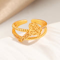 Damen Eleganter Durchbrochen-Ring Shop Nory