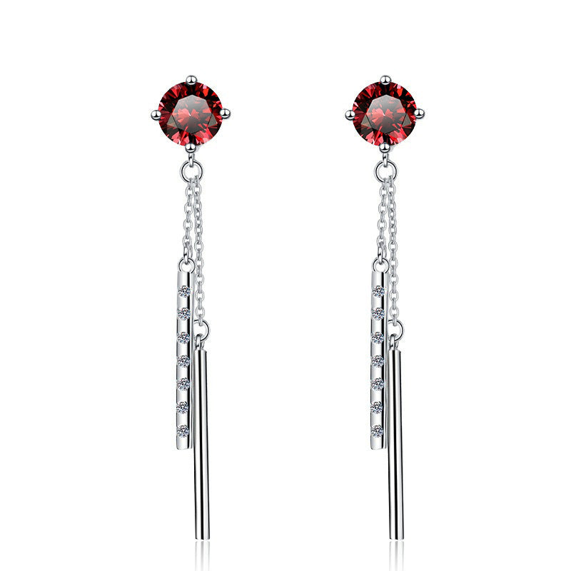 Damen Ohrstecker im modernen Design mit abnehmbaren Glitzerstäben Shop Nory