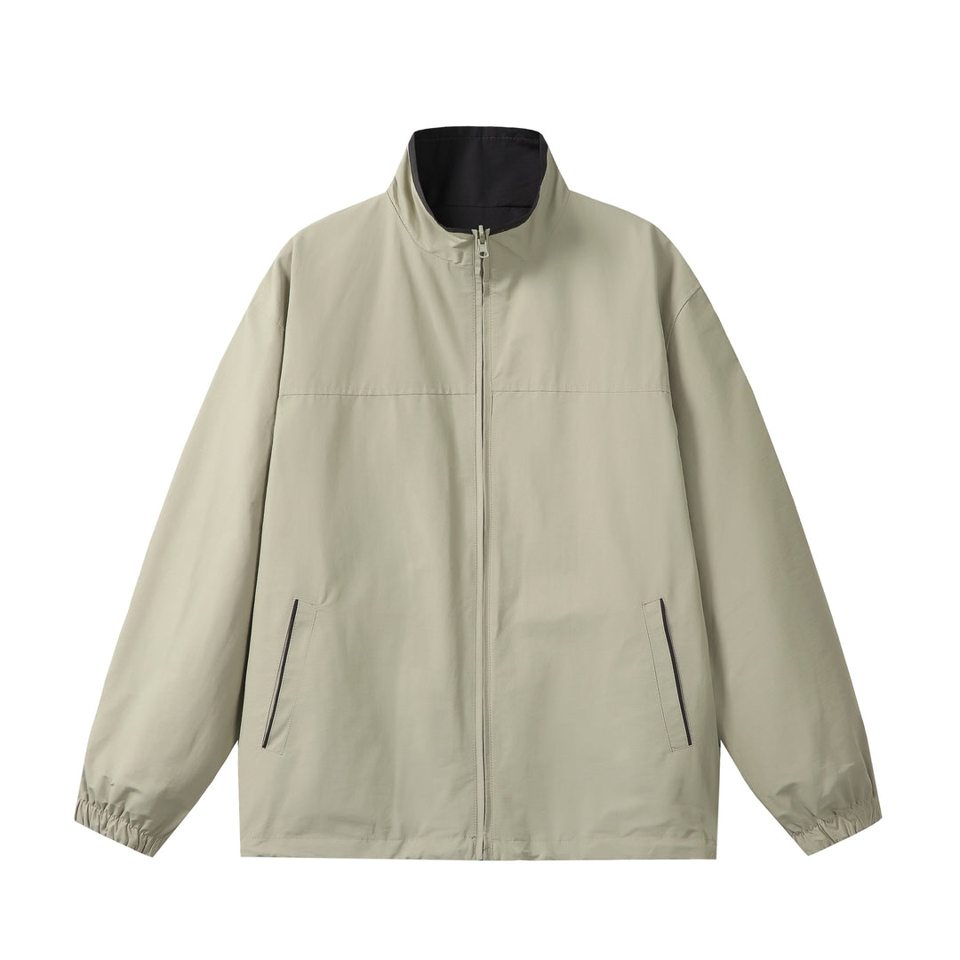 Unisex Leichter Boxy-Windbreaker mit hohem Stehkragen und Kordelzug Shop Nory