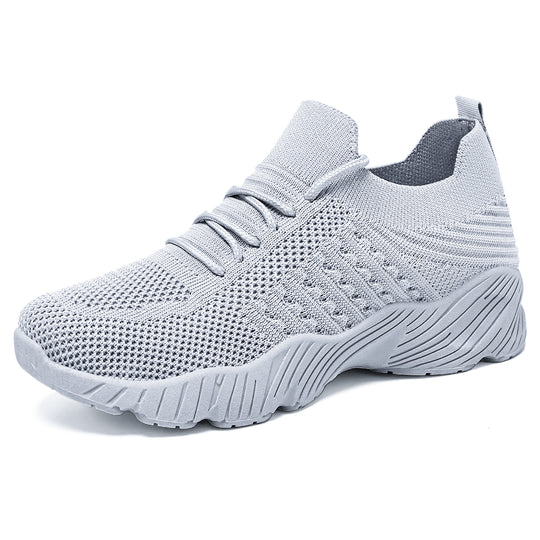 Damen nan nahtloser Strick-Sneaker mit elastischem Einstieg, gepolsterter EVA-Keilsohle und Zuglasche Shop Nory