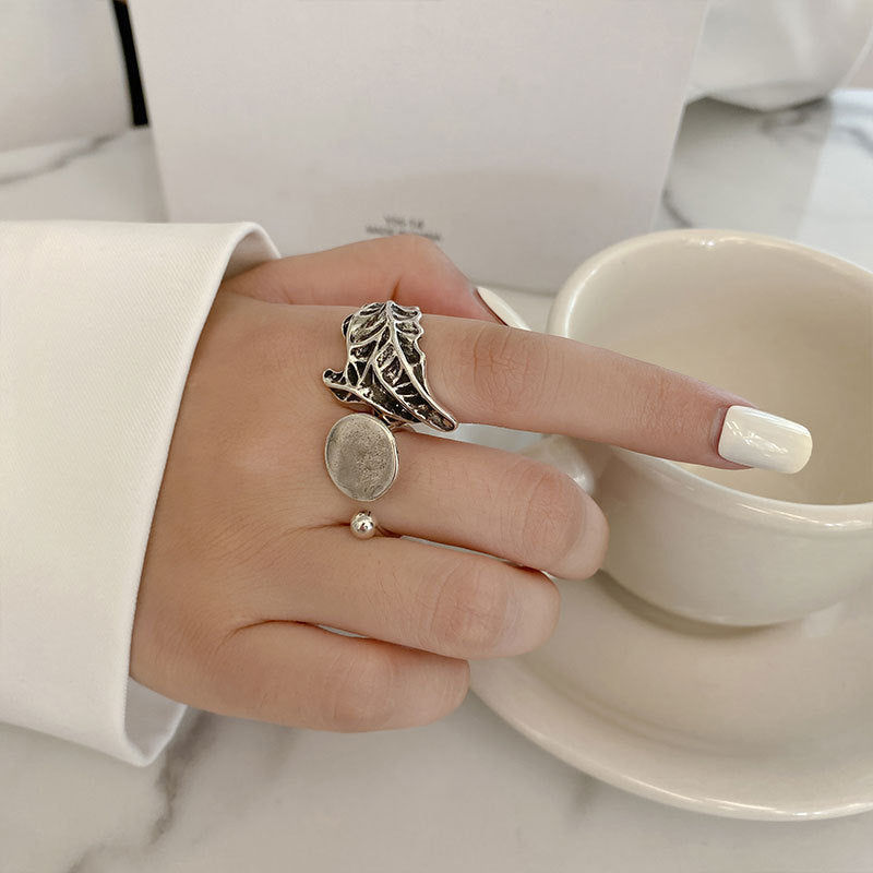 Damenring mit kunstvollem Blattdesign Shop Nory