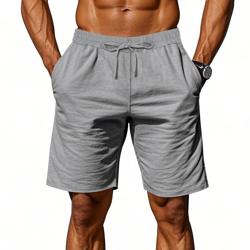 Herren nan lässige Baumwollmix Freizeitshorts mit elastischem Bund und Seitentaschen
