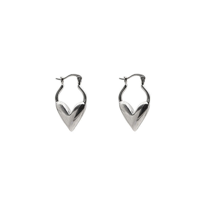Damen Creolen im herzförmigen Design Shop Nory