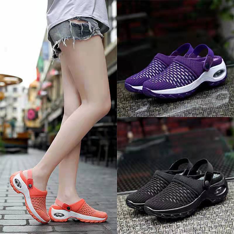 Damen Atmungsaktive Strick-Clogs mit verstellbarem Fersenriemen und stoßdämpfender Komfortsohle Shop Nory