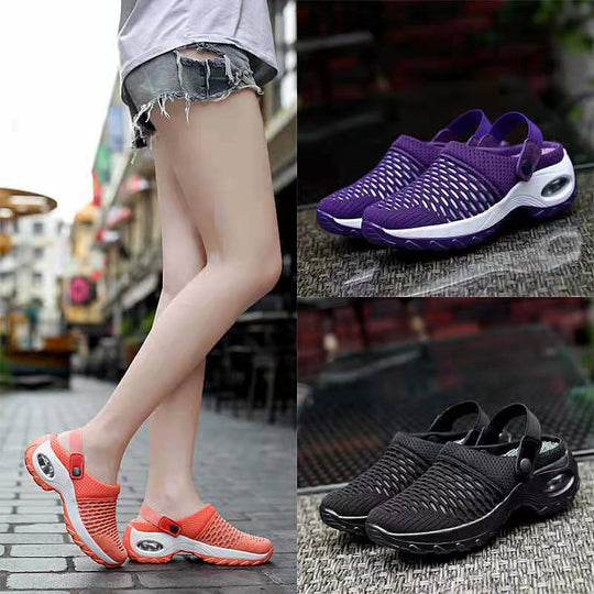 Damen Atmungsaktive Strick-Clogs mit verstellbarem Fersenriemen und stoßdämpfender Komfortsohle Shop Nory