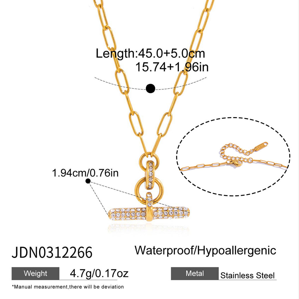 Damen Halskette mit elegantem Anhänger und wasserfestem Design Shop Nory