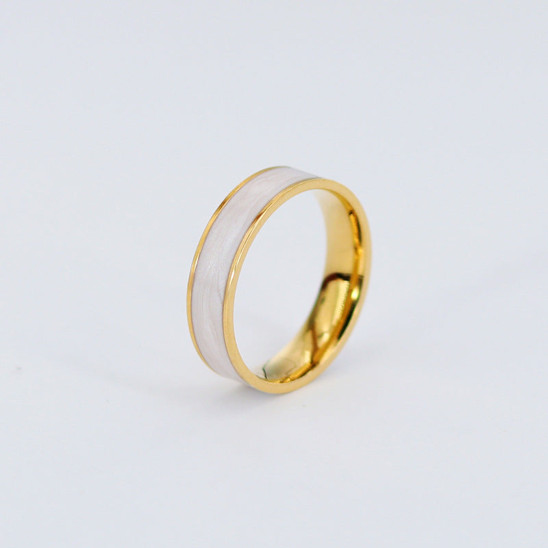 Damen eleganter Ring mit Perlmutt-Einlage Shop Nory