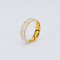 Damen eleganter Ring mit Perlmutt-Einlage Shop Nory