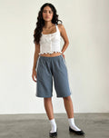 Damen lässige Sport-Bermudashorts mit seitlichen Streifen Shopnory