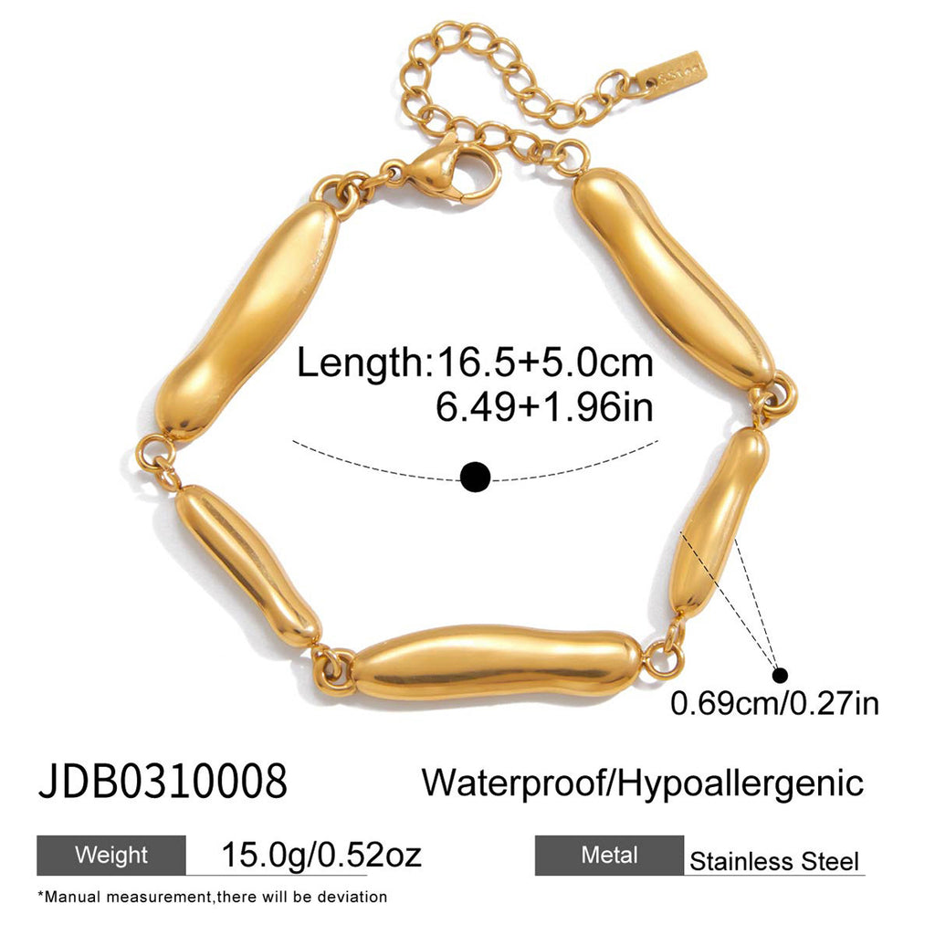 Damen Armreif mit ergonomischem Design aus hypoallergenem Edelstahl Shop Nory