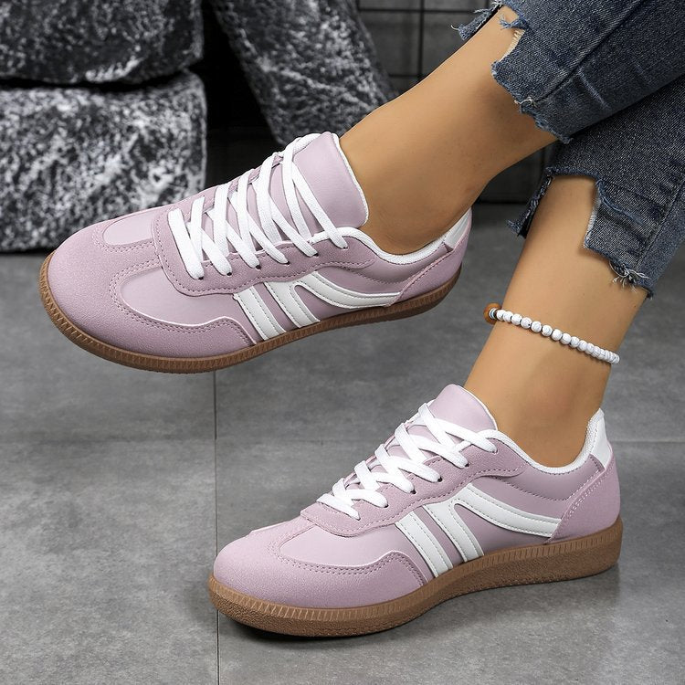 Damen Retro-Sneaker mit Veloursleder-Optik, gepolstertem Komfortfußbett und profilierter Gummilaufsohle Shop Nory