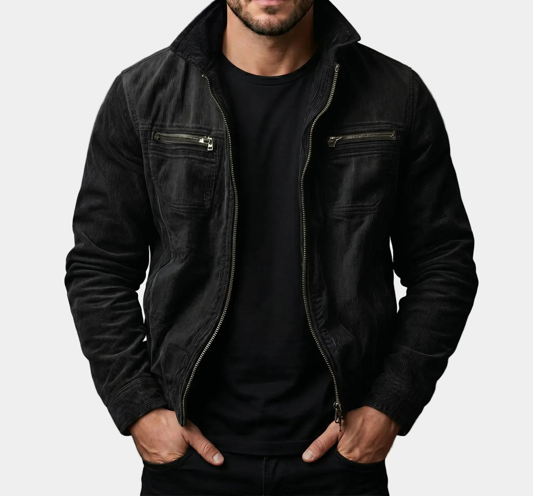 Herren Modische Übergangs-Utility-Jacke mit Reißverschluss