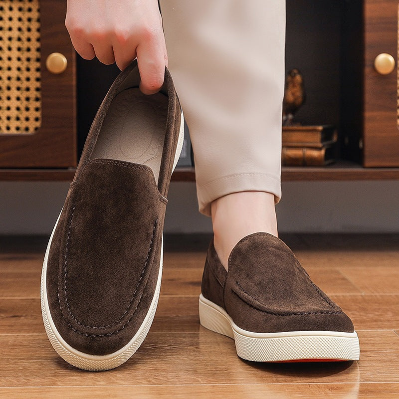 Herren Bequeme Wildleder Slipper Shop Nory