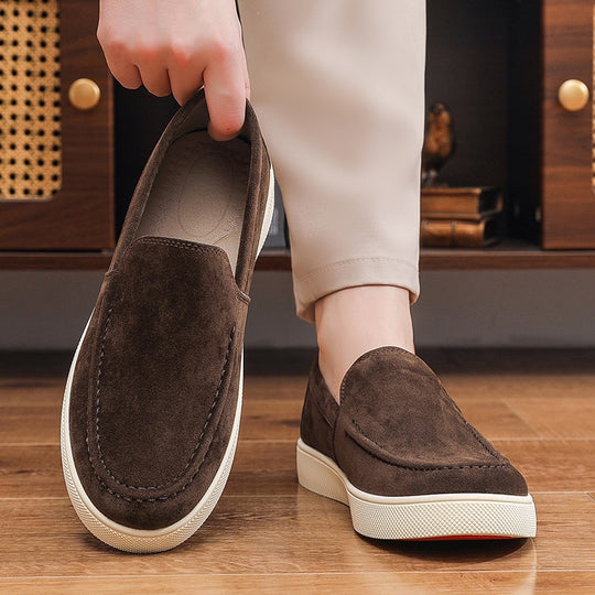 Herren Bequeme Wildleder Slipper Shop Nory
