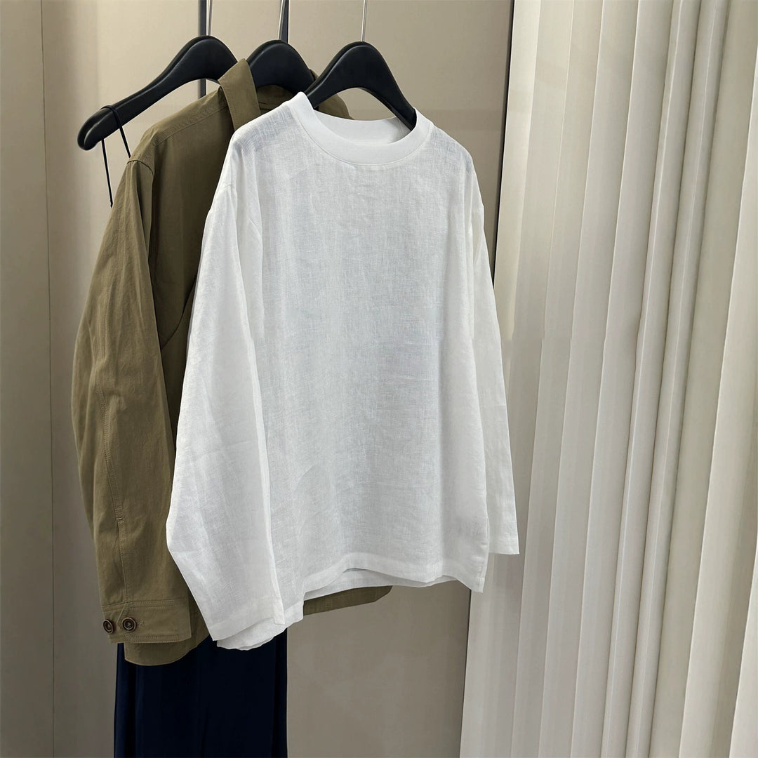 Damen Lässiges Leinenoberteil Shop Nory