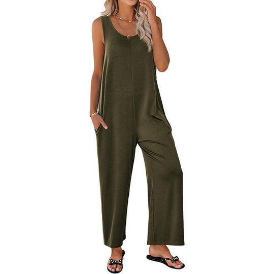 Damen Overall mit weit geschnittenem Bein