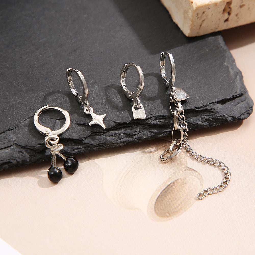 Damen Ohrstecker-Set mit verspielten Anhängern und modernen Designs Shop Nory