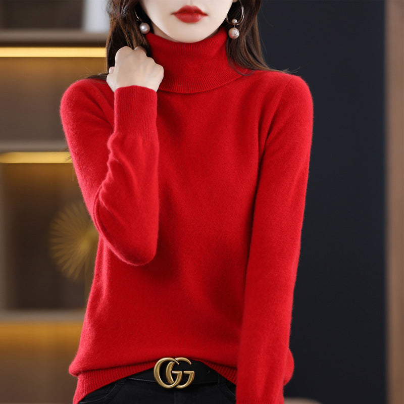 Damen Schmal geschnittener Rollkragenpullover aus kaschmirähnlichem Feinstrick mit softem Flor Shop Nory