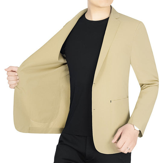 Herren Slim-Fit Jersey-Blazer ohne Innenfutter mit Stretchkomfort für Reise und Business Shop Nory