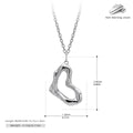 Damen Halskette mit einzigartigem Wellenanhänger aus 925 Sterling Silber Shop Nory