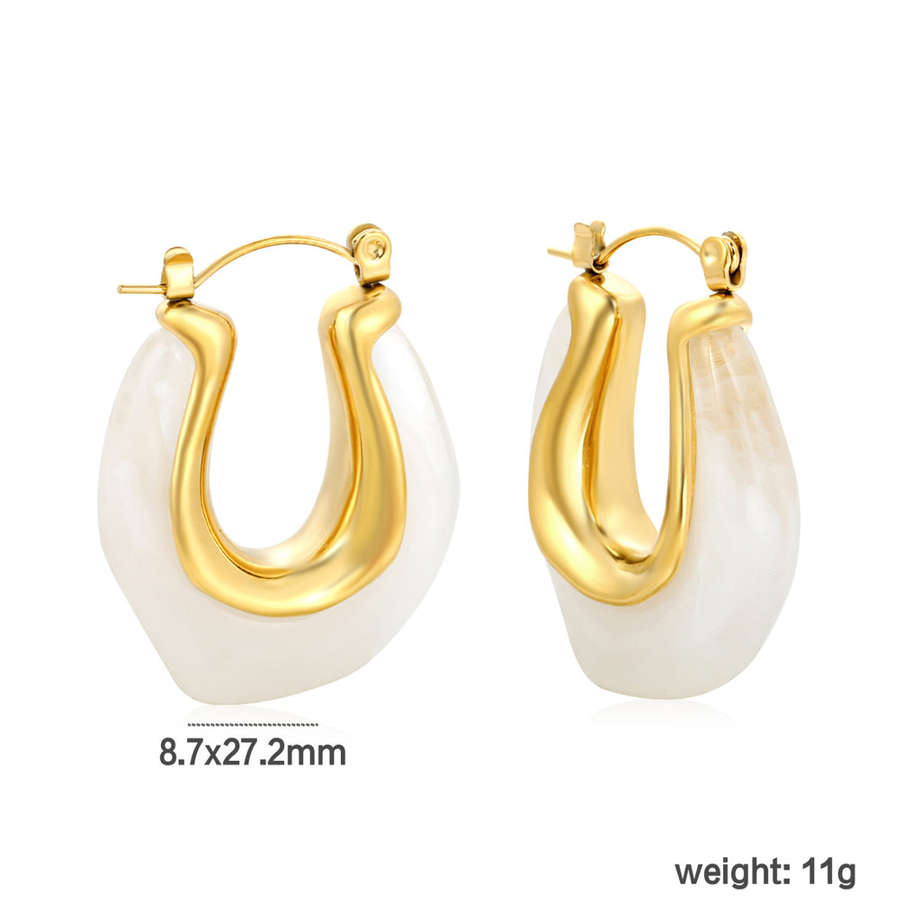 Damen modische Creolen mit eleganter Form und luxuriösem Design Shop Nory