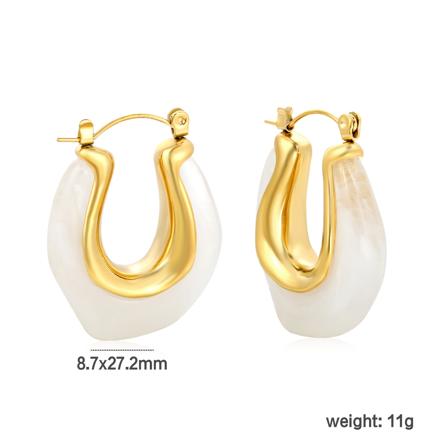 Damen modische Creolen mit eleganter Form und luxuriösem Design Shop Nory
