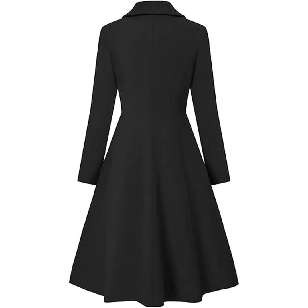 Damen Eleganter Oversize-Mantel mit doppelter Knopfreihe