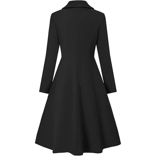 Damen Eleganter Oversize-Mantel mit doppelter Knopfreihe