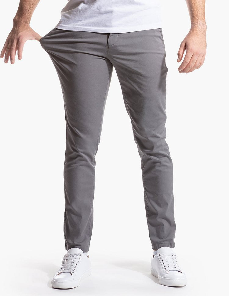 Herren Slim-Fit Chinohose aus atmungsaktivem Material