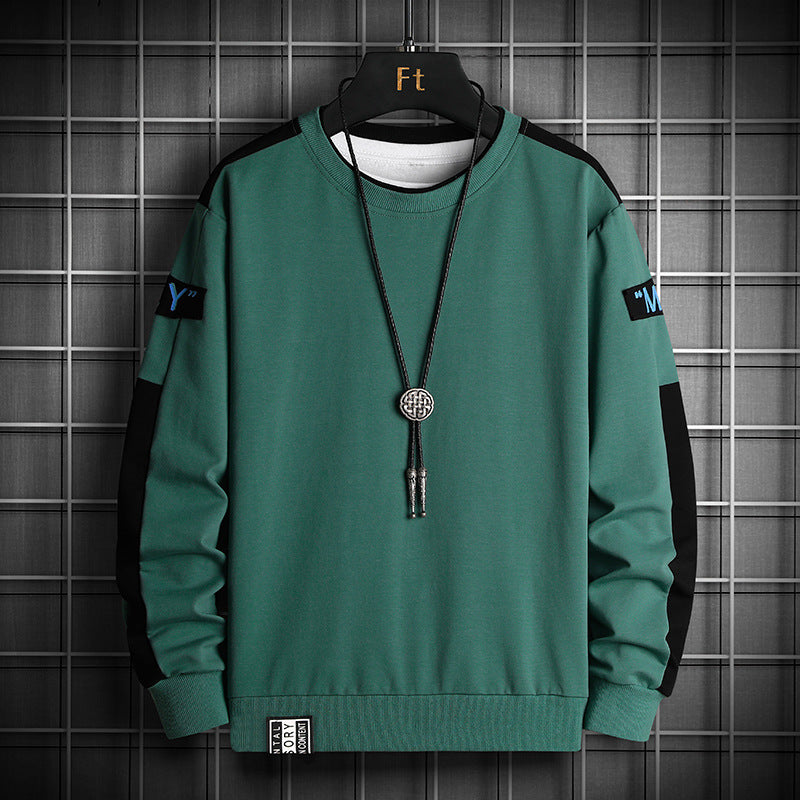 Herren Lockeres Sweatshirt im Urban-Layer-Look mit Schulterpaneelen und geripptem Saum Shop Nory
